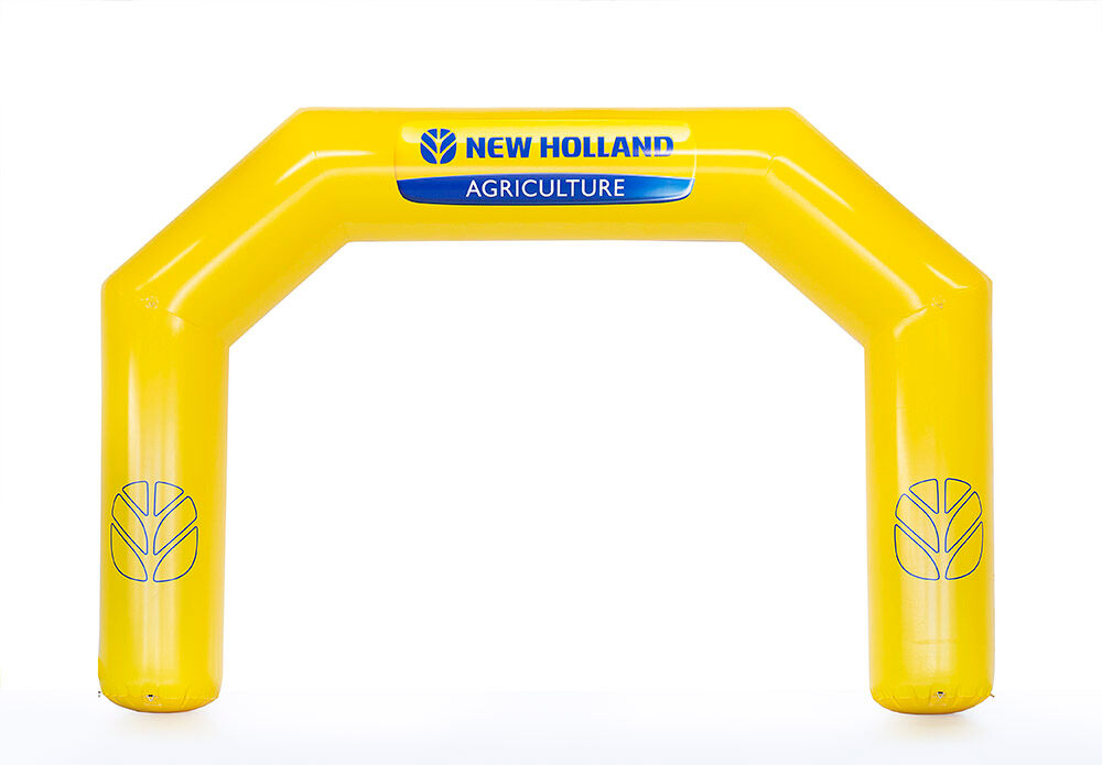Custom made new holland start & finish inflatable arches for sport events for sale at JB Promotions UK. Request a free design for an advertising inflatable arch in your own style 